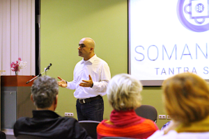 Tantra - Somananda leads a lecture on the principles of authentic Tantra