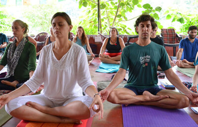 Tantra tantric meditation student's meditating meditation retreat