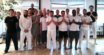 yoga for men - Dharmananda with men from Vira Training - masculinity