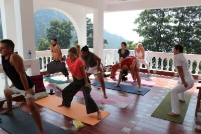 Tantric practices use postures, breathwork, and focusing on energy flow to release blockages and restore harmony within the body.