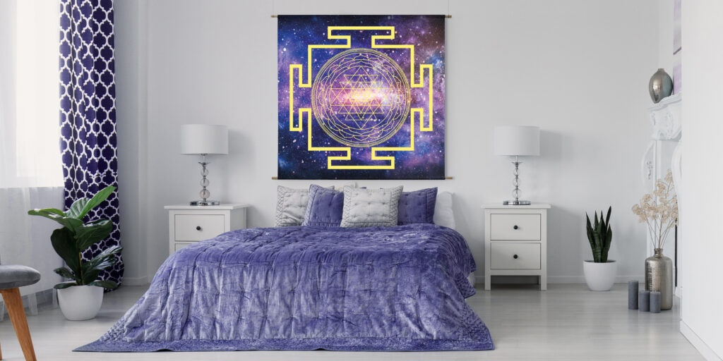 sri yantra in bedroom
